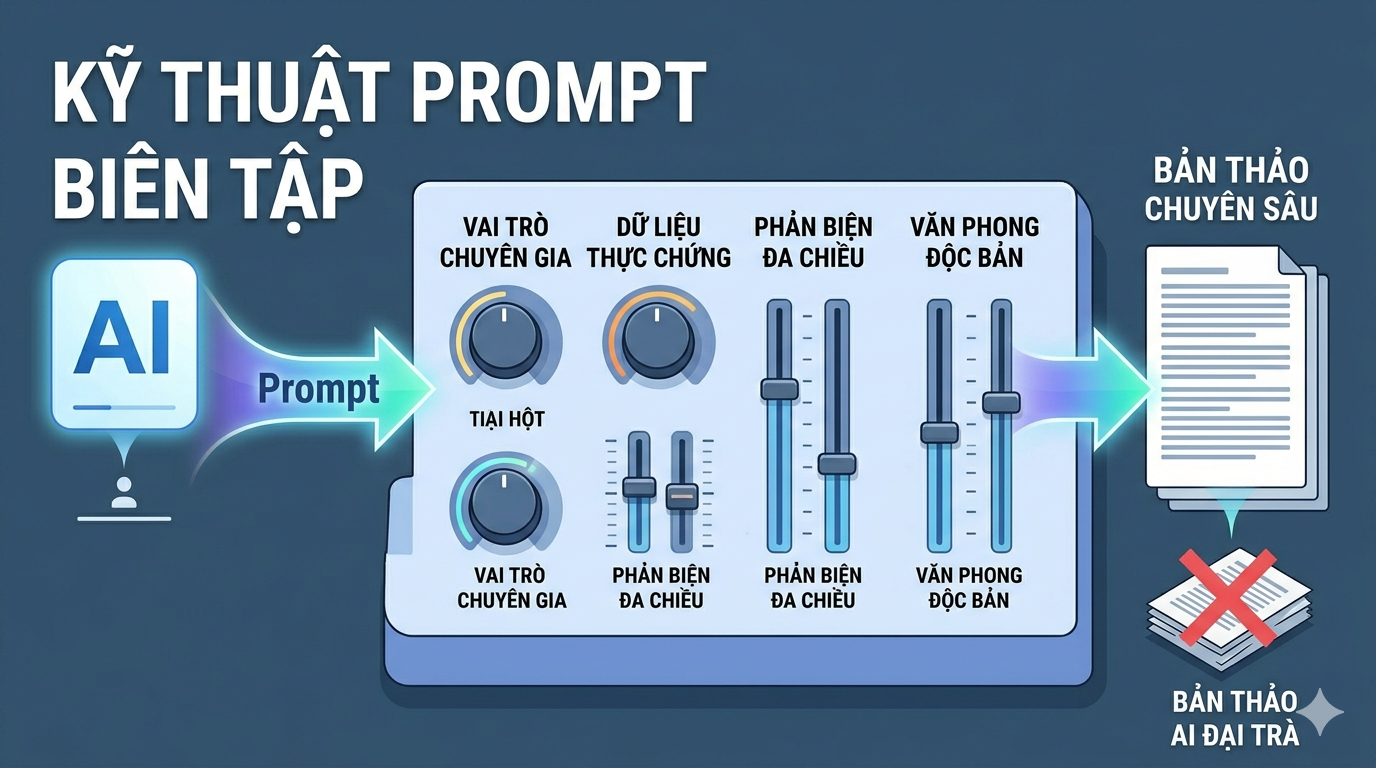 Kỹ thuật prompt engineering dành riêng cho biên tập viên từ ý tưởng đến bản thảo chuyên sâu (Bài 02)