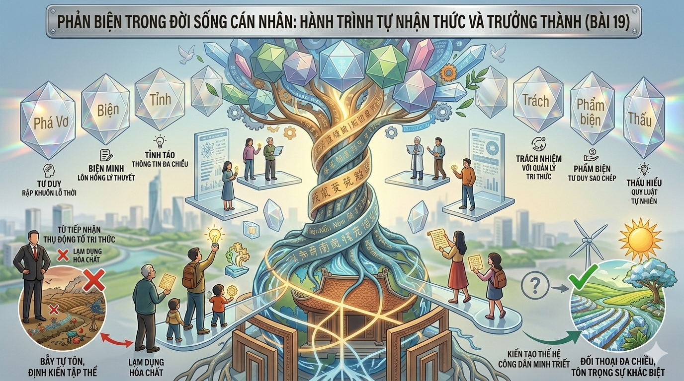 Phản biện trong đời sống cá nhân: Hành trình tự nhận thức và trưởng thành (Bài 19)