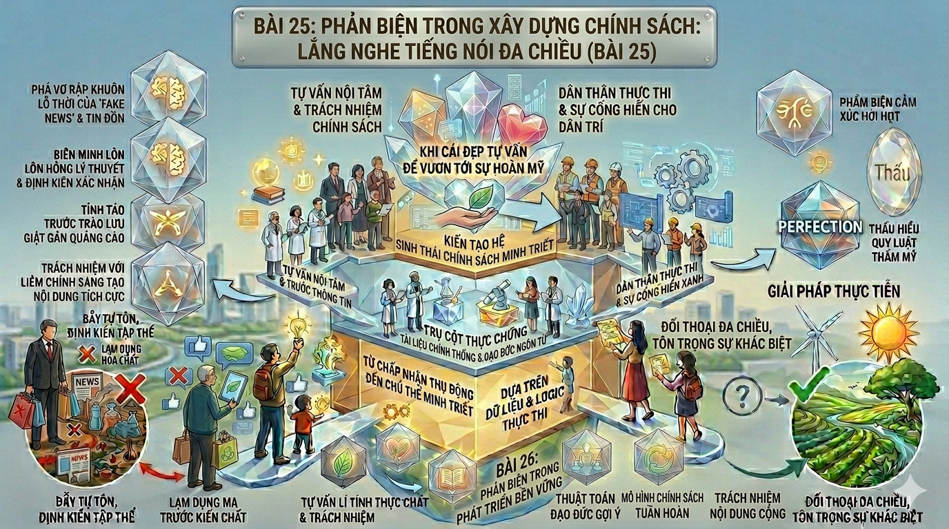 Phản biện trong xây dựng chính sách: Lắng nghe tiếng nói đa chiều vì sự phát triển bền vững (Bài 25)