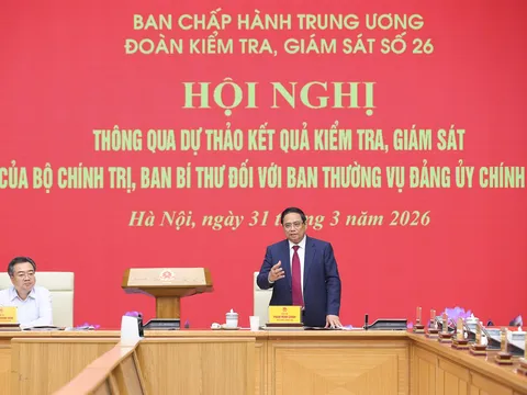 Thông qua quyết định của Bộ Chính trị, Ban Bí thư kiểm tra, giám sát với Đảng ủy Chính phủ