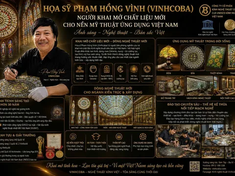 Vinhcoba – Người khai mở một chất liệu mới cho mỹ thuật ứng dụng Việt Nam